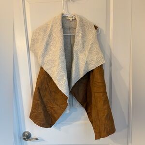 Vanilla Bay Tan and Cream Teddy Jacket